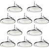 Viugreum Faretto LED UFO 500W 10 Pack, 50000LM Lampada da Officina, 6500K Bianco Freddo Lampada Led UFO Impermeabile IP65 con catenella e gancio per Garage, Officina, Fabbrica, Parcheggio, Stadio