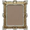 LIGUORO SHOP Cornice Rettangolare In Stile Barocco Veneziano Finto Vintage Shabby Chic cm 45x37 Per Foto Poster Stampe (Oro/Bianco)