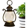 Jingmiger Lanterna decorativa per esterni | Lanterna decorativa retrò - Lanterna rustica a batteria, lampada da esterno antica per campeggio, escursionismo, decorazione da tavolo