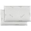 IlGruppone Coppia Guanciali In Vero Memory Foam Cuscino Saponetta Fodera Aloe Vera Guanciale Made In Italy Cuscino Letto Antiacaro