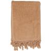PARAMAISON Telo Mare Cotone 90x170 cm, con Frange, Asciugamani Spiaggia, Lettino| Beige