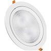 V-TAC LEDLUX Faretto Led Da Incasso Orientabile 20W Cob Caldo 3000K Diametro 170mm Foro 145mm