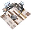 Laegnfho Tappeto Salvapavimento Antiscivolo Tappeto Sedia Ufficio Gaming, Protettore del Pavimento Tappetino per Sedia da Ufficio con Ruote per Parquet Pavimenti Duri 120 x 140 cm