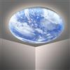Generic Applique da Parete per Interni LED Moon Ceiling Modern Moon Ceiling Lamp dimmerabile 3D Moon Lamp con Telecomando Illuminazione da soffitto per Camera da Letto Soggiorno, Terra, 40