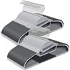 SONGMICS Grucce in Plastica Apertura per Collo Stretto 50 Pezzi | Spessore 0,5 cm, Larghezza 41,5 cm, Gancio Girevole a 360°, Breanna CRP41G-50