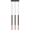 SOLLUX lighting Lampada a Sospensione - Lampada a Soffitto in Acciaio - 3 Paralumi - Lampada LED - Nero Rame Mozaica