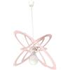 Light&More Lampadario per Cameretta Saturno Ovale Rosa per Cameretta,Camerette,Stanzetta,Stanzette,Bambino,Bambina,Ragazzo,Ragazza,Ragazze