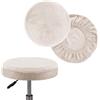 ELYSYSRL Velluto Copri Sgabello Rotondo, 2 Pezzi Fodere Coprisgabello, Lavabile Facile da Pulire Morbido e Resistente, per Sgabello da Bar Sedia da 30-45 cm ( Color : #10 , Size : Diameter: 30-35cm/12-14in )