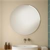 Inbagno Specchio Bagno Rotondo 70 Cm Con Luce LED Integrata - Specchio Da Parete Moderno Con Illuminazione LED 6000K, Finitura Cromo, IP44 - Senza Interruttore, Fissaggi Inclusi