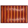 HOME ZEN HOUSEHOLD LINEN TAPPETO BAMBOO LEGNO PASSATOIA ANTISCIVOLO LAVABILE STUOI CORSIA 50x175 cm ROSSO