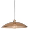 LEOLUX Alexander - Lampadario a Sospensione Moderno Ø50 cm - Design Minimal in Vetro - Attacco E27 LED - Ambra - Lampada da Soffitto per Cucina, Soggiorno e Tavolo da Pranzo