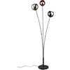 meineWunschleuchte Lampada da terra originale con sfere in vetro specchiato multicolore, altezza 150 cm