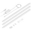 ledscom.de Luce intelligente LED sottopensile SIRIS bianco opaco, controller WLAN, piatto, smart home, abilitato Alexa, 90cm ciascuno, 1044lm ciascuno, bianco, set di 3