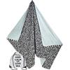 Tex family Telo Mare Doppio KIKOY in Cotone e in Spugna con Zaino Keep (Zebrato)