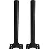 AntDau71® - 2 x staffa palo per lampione stradale 45cm supporto universale in metallo per esterni super resistente faro solare CW403-2