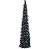 Totò Piccinni Albero di Natale POP UP slim artificiale con apertura semplice e veloce salvaspazio (Verde (Luce Fredda), 150 Cm (90 Led))