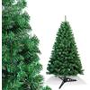 Randaco Albero di Natale artificiale, 120 cm, con 200 rametti, in PVC ignifugo, decorazione natalizia, verde