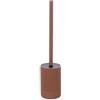 Generico Set accessori bagno completo Linea Marika in poliresina terracotta - Dispenser, Portascopino, Portaspazzolino, Portasapone e Vassoio (portascopino)