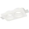 VR VETRINEINRETE Vetrineinrete® Portafaretto da incasso in gesso a scomparsa tondo doppio diffusore supporto per faretti gu10 e mr16