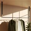 CLP Appendiabiti Fenton I Appendiabiti per montaggio a soffitto I Appendiabiti in metallo I per corridoi, armadi e camere da letto, Dimensione:120x60 cm