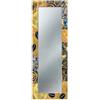Lupia - Specchio da Parete Moderno MIRROR FANTASY KLIMT GOLD 44x127 cm, Decorazione Stile Artistico, Design per Camera da Letto e Ingresso, Cornice Stampata in Legno