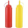 Kasahome 2 Bottiglie Contenitori Maionese Ketchup Senape Dosatori Miele Salse Olio Cucina 350 ml