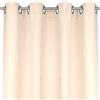 Bestlivings Ellen Tenda decorativa con occhielli, Tessuto, beige - creme, 140x245 cm