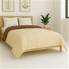 Generico FORTE - Copriletto Singolo Bicolore Ideale per la Mezza Stagione (Pesantezza: 100gr/m²) Trapuntino Singolo 180x270cm Realizzato in Italia, Colorazioni Moderne (Moka/Beige)