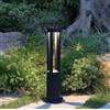 Partenopea Lampione LED palo da giardino 15W decorazione luminosa 1500 lumen per viali sentieri nero a luce calda impermeabile IP65 lampioncino moderno casa ristorante hotel esterni negozi (60 CM ALTEZZA)