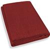 Home Tresor - Grand Foulard Copriletto Matrimoniale Leggero | Lenzuolo Copritutto Multiuso e Salvadivano 3 Posti Made in Italy Cm. 240 x 280 (Bordeaux)