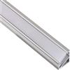Pianeta Led 10 MT PROFILI IN ALLUMINIO 6063 ANGOLARI DL1614 5 BARRE DA 2 MT PER STRISCE A LED CON COVER OPACA TAPPI E GANCI DI MONTAGGIO INCLUSI