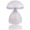 VR VETRINEINRETE Vetrineinrete® Lampada led touch 7 colori dimmerabile multicolore luce fungo ricaricabile da comodino per cameretta bambini cromoterapia cambiacolore C18