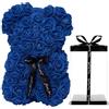 Générique Generic Orso in Rosa Teddy - Orsetto Romantico con Scatola Regalo Trasparente per San Valentino, Anniversario, Festa della Mamma, Fidanzata (H- Blu Royal)