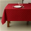 Corredocasa Tovaglia da tavola Antimacchia e Impermeabile Made in Italy - No Stiro, Idrorepellente, Facile da Pulire - Ottima qualità, Disponibile in Vari Colori e Misure (Rosso, 18 Posti 140X360)