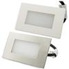 Zeitnet Inc. Segnapassi esterno LED faretto 3W incasso 503 4000K IP65 cornice silver bianco