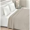 Home Tresor - Lenzuolo Sopra Piano 100% Cotone Misura Due Piazze 240x300 cm Certificato Oeko-Tex Lenzuola Letto Fresco e Traspirante Senza Elastico Mon Ami - Matrimoniale, Beige