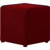 AQIGR Copri Pouf Quadrato 40 x 40 Elasticizzato Fodera per Poggiapiedi, Rettangolare Estensibile Fodera per Sgabello Coprisgabello Copri Ottomano Copertura Protettiva per Poggiapiedi