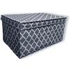 GX GARGIX SCATOLA PORTA BIANCHERIA 60x40x30cm CONTENITORE ORGANIZER ARMADIO SALVASPAZIO (GX/PB-3, 60 X 40 X 30 CM)