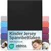 etérea Himmlische Qualität etérea Jersey lenzuolo con angoli 60x120-70x140 cm Nero Epaisseur 5-15 cm - 100% Cotone - Oekotex materasso Letto copripiumino - lenzuola 60x120cm - 70x140cm Black