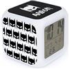 Wanapix |Sveglia Cubo Personalizzata | Hero | Orologio Digitale Luminoso con LED | Batterie AAA | 7,8 cm
