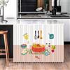 Wansiman Tendina sottolavello Cucina,Tenda Corta per Finestra,Tenda da Cucina Corta,per Armadio da Cucina,Armadio,Bagno,Mobile Lavatrice,Facile da Installare(Autoadesivo Hook Loop)