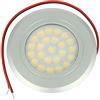 LEDLUX Mini Faretto Led Da Incasso 12V 24V 3W, Touch On/Off e Dimmer Direttamente da Faretto Stesso (Argento Satinato, Bianco Freddo 6000K)