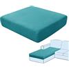 SHUOJIA Fodere per Cuscini per Divani, Protezioni per Cuscini per Sedili in Tessuto di Velluto Elasticizzato,Cuscino per Divano Fodera per mobili Coprisedile per Divano (Peacock Blue,Chaise Longue)