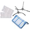 Tbrov Filtro Hepa Spazzola Laterale Ricambi Compatibili con Aspirapolvere Ariete 2711/2712 / 2713/2717 / 2718 Briciola, Xclean, PRO Evolution(Set 1)