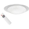 RL LIVE YOUR LIGHT Reality Leuchten Frodo R62063500 - Plafoniera a LED, in plastica bianca o trasparente, con LED da 13 Watt, effetto starlight, telecomando
