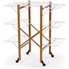 Arredamenti Italia Stendibiancheria 602 AQUILONE, Legno - Chiudibile - Estensibile - 35 mt stendibili - Finitura Ciliegio