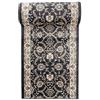 Carpeto Rugs Carpeto Tappeto Corridoio - Motivo Orientale Classico - Collezione EMIRAT - Nero antracite - 70 x 150 cm