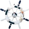 Zyqixluk Arredamento del Volante della Barca, Arredamento Nautico, Barca Nautica timone Decorazione da Parete Ornamento Appeso, Arredamento a Parete della Ruota, per Decorazioni per la casa,A2
