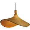 YANZHAOA Lampada A Sospensione Intrecciata in bambù Apparecchio da Soffitto con Cappello di Paglia Creativo E Personalizzato Lampada Artigianale Decorativa Giapponese del Sud-EST Asiatico Lampadario