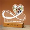 AVINVAN Placca in acrilico personalizzata con foto e testi per fidanzata, fidanzato, anniversario, compleanno, San Valentino, regalo per moglie, marito, lui e lei (couple189)
